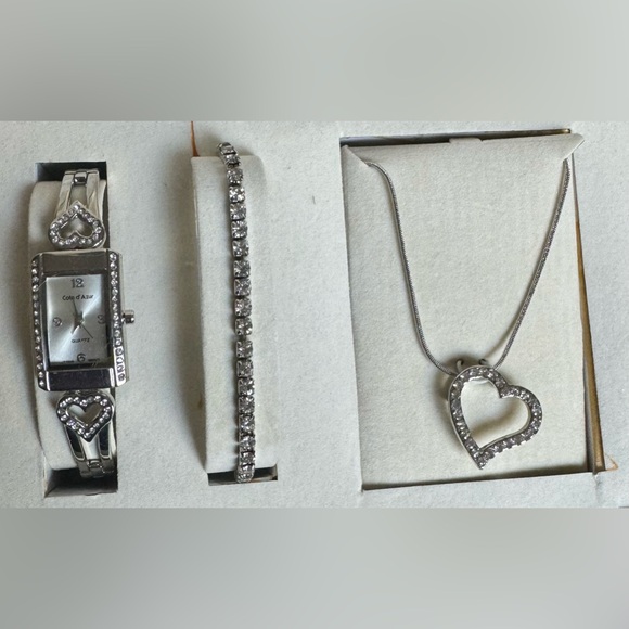 NEW Cote d’ Azur Watch, Bracelet & Necklace Set - Picture 2 of 6